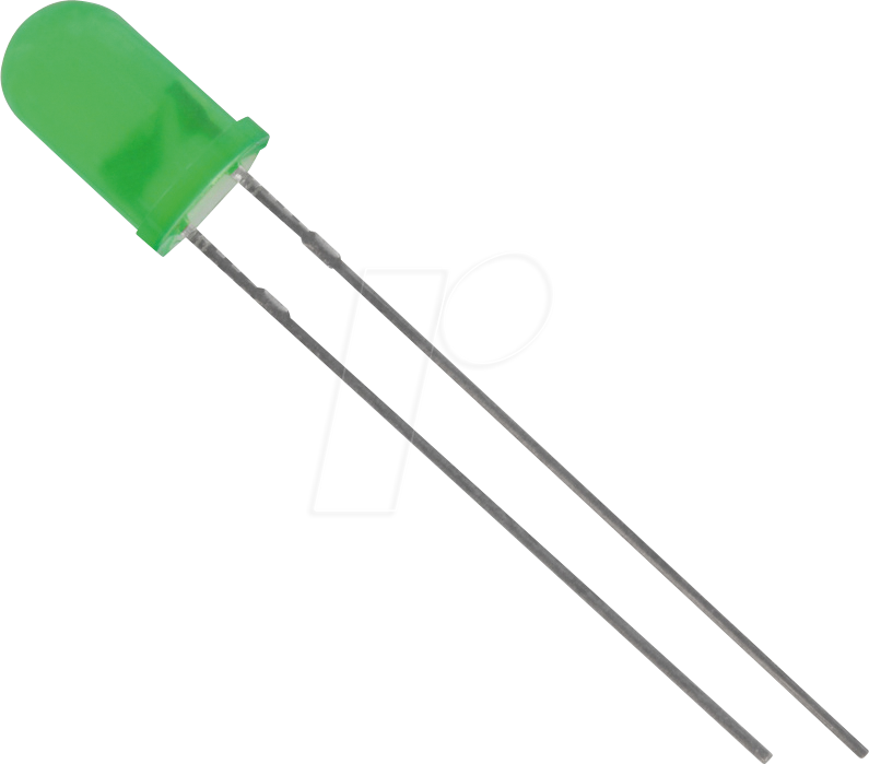 5034G3D-ESA-A - LED 5mm, bedrahtet, grün, 2000 mcd, 60° von HUIYUAN OPTO-ELECTRONIC