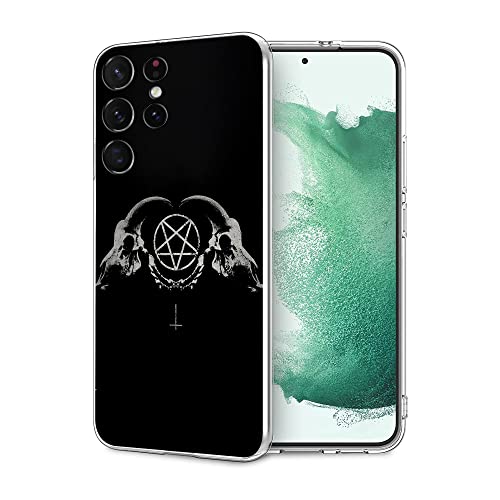 HUIYUEKUAI Ästhetische Hülle für Samsung Galaxy S23 Ultra, Mystische Rituale Satanische Symbole Stoßfest Schutzhülle Case für Frauen Mädchen von HUIYUEKUAI