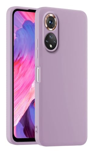 HULLIN Bunte Silikon Handyhülle, Passend für Honor 50 / Huawei Nova 9 (6.52") - Gras lila von HULLIN