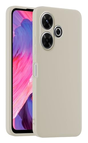 HULLIN Bunte Silikon Handyhülle, Passend für Redmi 13 (4G) / Poco M6 (4G) / Redmi 13 5G / Poco M6 Plus 5G (6.79") - Altweiß von HULLIN