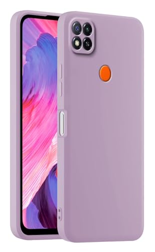 HULLIN Bunte Silikon Handyhülle, Passend für Redmi 9C / Redmi 9C NFC/Redmi 10A (6.53") - Gras lila von HULLIN