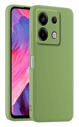HULLIN Bunte Silikon Handyhülle, Passend für Redmi Note 13 Pro 5G / Poco X6 5G (6.67") - Matcha Grün von HULLIN