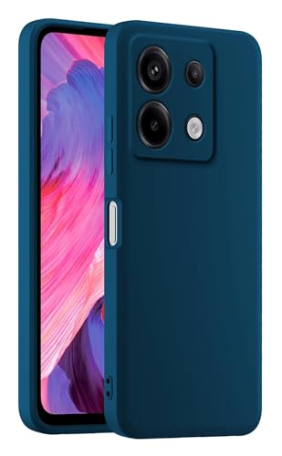 HULLIN Bunte Silikon Handyhülle, Passend für Redmi Note 13 Pro 5G / Poco X6 5G (6.67") - Saphirblau von HULLIN