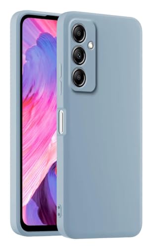 HULLIN Bunte Silikon Handyhülle, Passend für Samsung Galaxy A14 5G / A14 (4G) (6.6") - Rauchblau von HULLIN
