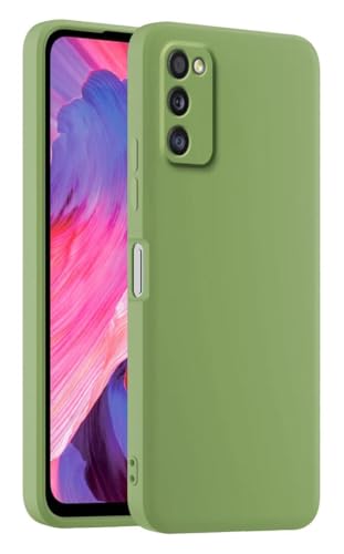 HULLIN Bunte Silikon Handyhülle, Passend für Samsung Galaxy A41 (6.1") - Matcha Grün von HULLIN