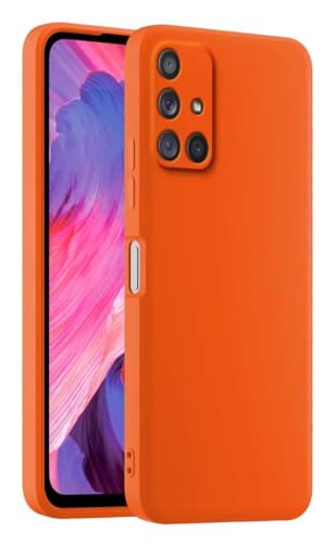 HULLIN Bunte Silikon Handyhülle, Passend für Samsung Galaxy A71 4G (6.7") - Orange von HULLIN