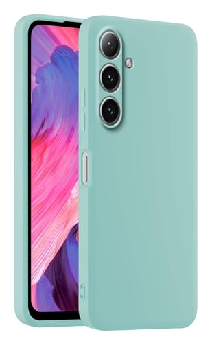 HULLIN Bunte Silikon Handyhülle, Passend für Samsung Galaxy S24 (6.2") - Helles Cyan von HULLIN