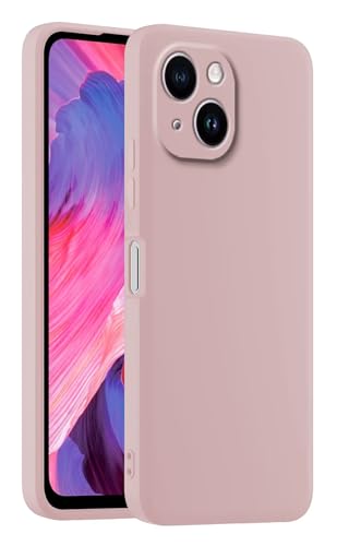 HULLIN Bunte Silikon Handyhülle, Passend für Smartphone, Compatible with iPhone 15 (6.1") - Sandpulver von HULLIN