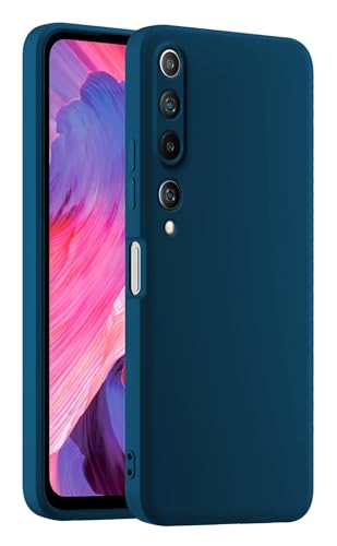 HULLIN Bunte Silikon Handyhülle, Passend für Xiaomi MI 10 5G (6.67") - Saphirblau von HULLIN