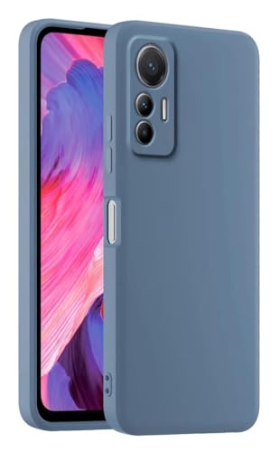 HULLIN Bunte Silikon Handyhülle, Passend für Xiaomi MI 12 Lite (6.55") - Lavendelgrau von HULLIN