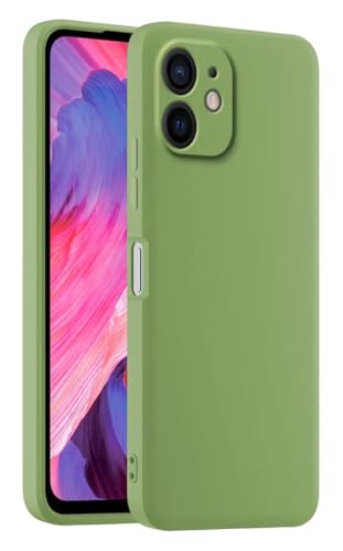 HULLIN Bunte Silikon Handyhülle, Passend für iPhone 12 Mini (5.4") - Matcha Grün von HULLIN