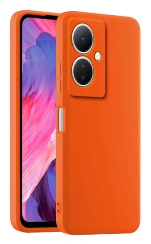 HULLIN Bunte Silikon Handyhülle, Passend für vivo V29 Lite 5G / vivo Y78+ (6.78") - Orange von HULLIN