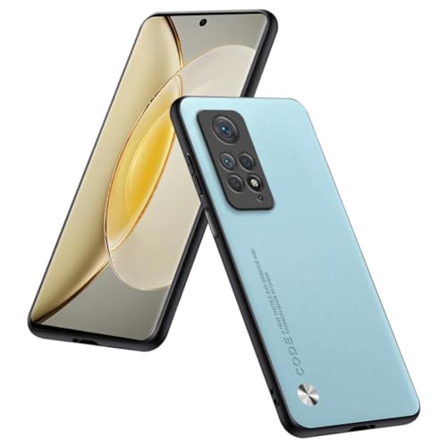 HULLIN Handyhülle Kompatibel Mit Redmi Note 11 Pro/Note 12 Pro(4G) / Note 11E Pro (6.67"), Eine Hochwertige Schutzhülle Aus PU-Leder - Hellblau von HULLIN