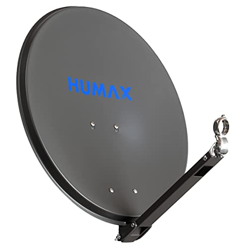 HUMAX Digital Professional 65 cm Satellitenspiegel, Sat Antenne mit Tragarm für LNBs, Satellitenschüssel aus Aluminium mit einem Durchmesser von 65 cm, anthrazit von HUMAX