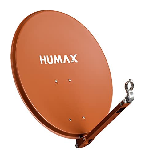 HUMAX Digital Professional 65 cm Satellitenspiegel, Sat Antenne mit Tragarm für LNBs, Satellitenschüssel aus Aluminium mit einem Durchmesser von 65 cm, rot von HUMAX
