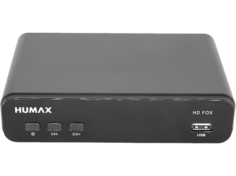 HUMAX HD FOX Satellitenreceiver (HDTV, PVR-Funktion=optional, DVB-S, DVB-S2, Schwarz) von HUMAX