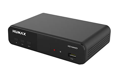 Humax Digital HD Nano Digitaler HD Satellitenreceiver 1080P Digital HDTV Sat-Receiver mit 12V Netzteil Camping - Astra vorinstalliert - HDMI, SCART, DVB-S/S2, ohne HDMI Kabel von HUMAX