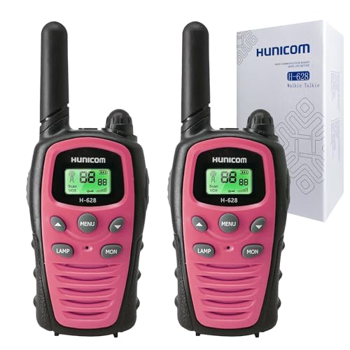 HUNICOM Walkie Talkies für Mädchen Frauen mit großer Reichweite - PMR 16 Kanäle Walki Talki Funkgeräte VOX mit Taschenlampe LED HUNICOM Walkie Talkies für Mädchen Frauen mit großer Reichweite - PMR 16 Kanäle Walki Talki Funkgeräte VOX mit Taschenlampe LED von HUNICOM