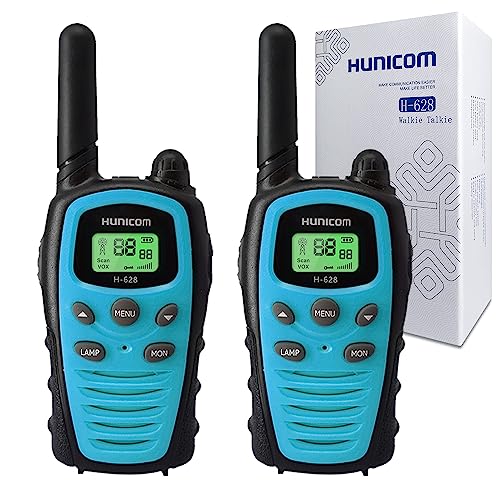 Walkie Talkie für Erwachsene Funkgeräte mit großer Reichweite - PMR Long Distance Walkie Talkies VOX Freisprecheinrichtung 5 km mit Taschenlampe LED-Hintergrundbeleuchtung Walkie Talkie für Erwachsene Funkgeräte mit großer Reichweite - PMR Long Distance Walkie Talkies VOX Freisprecheinrichtung 5 km mit Taschenlampe LED-Hintergrundbeleuchtung von HUNICOM