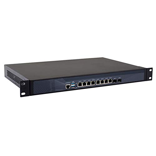 1U Rackmount Firewall, Mikrotik, Pfsense, OPNsense, VPN, Network Security Appliance, Router PC, Intel Core I5 2520M, RS07, AES-NI/8 Intel LAN/2 Optical SFP/2USB3.0/COM/VGA,(8G RAM/64G SSD) von HUNSN