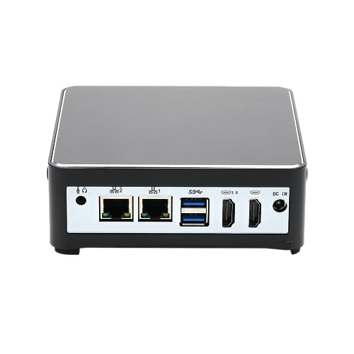 Firewall Hardware, pFsense, Mikrotik, OPNsense, VPN, Network Security Appliance, Router PC, Intel Celeron J4125, HUNSN RS50, AES-NI, 2 x I211, 4 x USB, 2 x COM, Type-C, 2 x HDMI, 16G RAM, 128G SSD von HUNSN