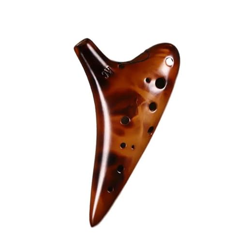 Okarina Ocarina-Flöte Musikinstrument dreifach Keramik professionell seltene Musikdekoration Zubehör Querflöte von HUNYNB