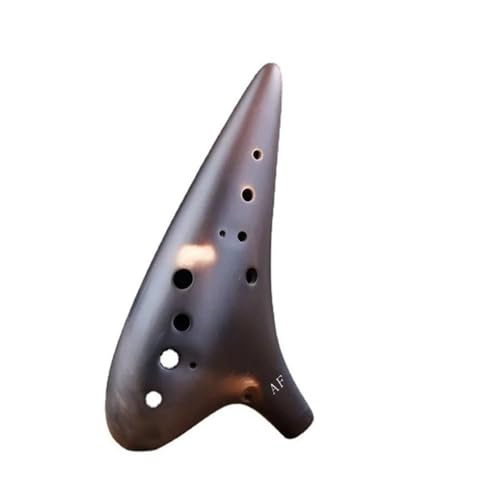 Okarina Ocarina Mini Seltenes Keramikinstrument Professionelle Lanyard-Flöte Sopran 12 Loch (Color : 2) von HUNYNB