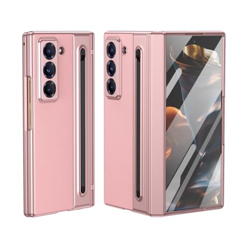 Handyhüllen, kompatibel mit Samsung Galaxy W25/Fold SE, Handyhülle mit integriertem neuen kompakten S-Stift-Schlitz und Displayschutzfolie, normalem Eingabestift, faltbare Serie, komplette Schutzhülle von HUOLUNGJIN