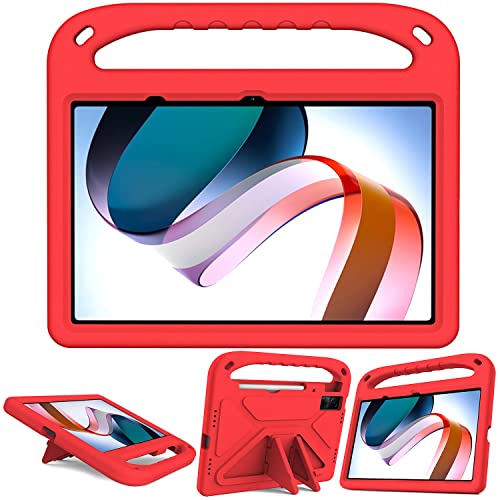 Kinder-Schutzhülle, kompatibel mit Xiaomi Redmi Pad 26,7 cm (10,61 Zoll), 2022, Schutzhülle mit Stylus-Halterung und Schultergurt, Griff und Ständer, strapazierfähig, Hybrid-Schutzhülle für Kinder von HUOLUNGJIN