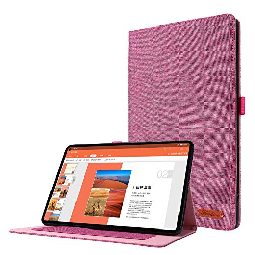 Schlanke Tablet-Hülle, kompatibel mit Huawei MatePad Pro 12,6 (2021) 12,6 Zoll, stoßfest, Smart-Folio-Schutzhülle mit automatischer Wake-/Sleep-Funktion, weiche TPU-Rückseite für Tab A8 10,5 Zoll von HUOLUNGJIN