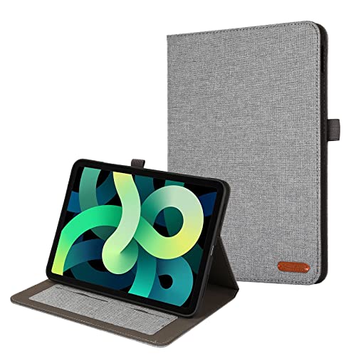 Schlanke Tablet-Hülle, kompatibel mit iPad der 10. Generation 2022, 10,9 Zoll, ultradünn, klappbar, Standfunktion, automatische Wake-/Sleep-Funktion, weiche TPU-Rückseite, Grau Schlanke Tablet-Hülle, kompatibel mit iPad der 10. Generation 2022, 10,9 Zoll, ultradünn, klappbar, Standfunktion, automatische Wake-/Sleep-Funktion, weiche TPU-Rückseite, Grau von HUOLUNGJIN
