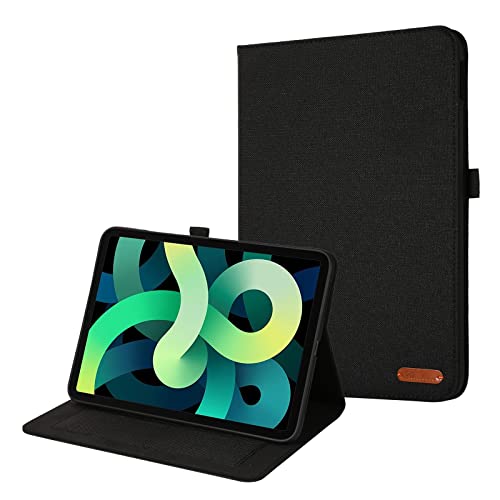 Schlanke Tablet-Hülle, kompatibel mit iPad der 10. Generation 2022, 10,9 Zoll, ultradünn, klappbar, Standfunktion, automatische Wake-/Sleep-Funktion, weiche TPU-Rückseite, Schwarz Schlanke Tablet-Hülle, kompatibel mit iPad der 10. Generation 2022, 10,9 Zoll, ultradünn, klappbar, Standfunktion, automatische Wake-/Sleep-Funktion, weiche TPU-Rückseite, Schwarz von HUOLUNGJIN