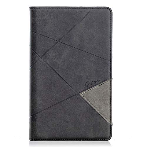 Schutzhülle für Android-Tablet aus Leder, kompatibel mit Kindle Fire 7 2019/2017/2015, 17,8 cm (7 Zoll), Business Smart Magnetic Flip Fold Stand Cover mit Kartenschlitz für Mann / Frau, automatische von HUOLUNGJIN
