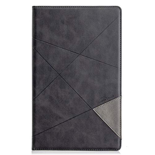 Tablet-Schutzhülle aus Leder, 20,3 cm (8 Zoll), kompatibel mit Amazon Fire HD 8 (8. / 7. / 6. Generation, Version 2018/2017/2016), Business Smart Magnetic Flip Fold Stand Cover mit Kartenschlitz von HUOLUNGJIN