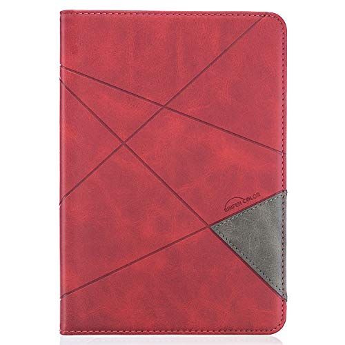 Tablet-Schutzhülle aus Leder, 20,3 cm (8 Zoll), kompatibel mit Amazon Fire HD 8 Tablet 2020, Business Smart Magnetic Flip Fold Stand Cover mit Kartenfach für Mann / Frau, automatische Wake von HUOLUNGJIN