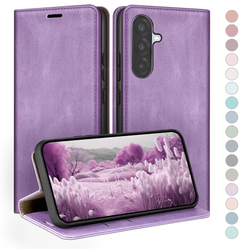 HUOUH für Samsung Galaxy A36 Hülle mit RFID Schutzhülle aus Lederhülle Handyhülle,Kartenfach Leder ständer Handy hülle,360 Grad Schutz Cover für Samsung A36 Klapphülle Wallet Case Flieder Lila HUOUH für Samsung Galaxy A36 Hülle mit RFID Schutzhülle aus Lederhülle Handyhülle,Kartenfach Leder ständer Handy hülle,360 Grad Schutz Cover für Samsung A36 Klapphülle Wallet Case Flieder Lila von HUOUH