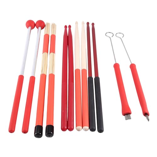HUPYOMLER Drums Brushes Sticks Retractable Brush Sticks Sticks Brush Sets for Jazz Music Percussion Accessories Parts Kit von HUPYOMLER