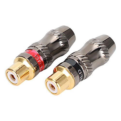 HURRISE Adapter und Anschlüsse, Anschlüsse und Adapter Videoanschlüsse & 2PCS Zinklegierung Gold Plated Female Lötplug für Kabelverlängerungskabel HURRISE Adapter und Anschlüsse, Anschlüsse und Adapter Videoanschlüsse & 2PCS Zinklegierung Gold Plated Female Lötplug für Kabelverlängerungskabel von HURRISE