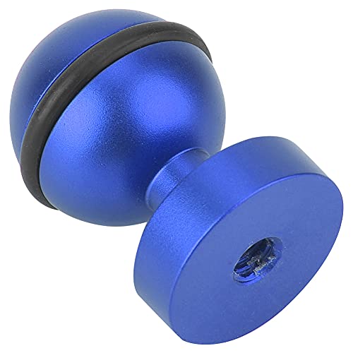 HURRISE Kugelkopf Basishalterung, Heißer Schuhhalterung Metallkugel Kopf Basis Tauchhalterung Action Kamera Kugel Kopf Basis Heiße Schuhhalterung 1/4 Schraubenloch (Blue) von HURRISE