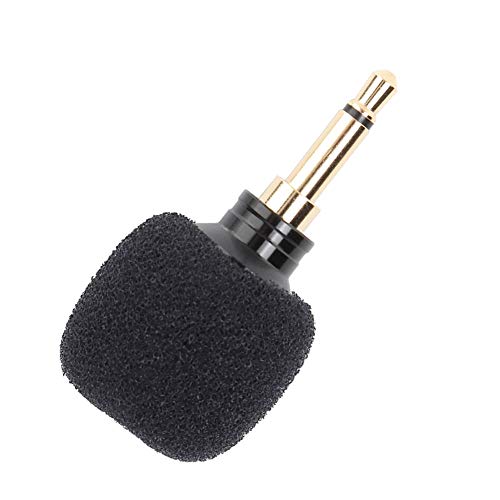 HURRISE Mobiltelefon -Mikrofon, Mikrofon mit Drahtlosen 3,5 Mm Schwarz Tragbares Wireless für die Mobiltelefonaufzeichnung (Mono) von HURRISE