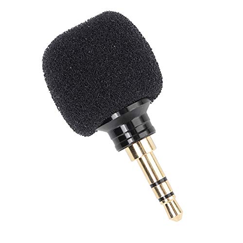 Mobiltelefon -Mikrofon, Mikrofon mit Drahtlosen 3,5 Mm Schwarz Tragbares Wireless für die Mobiltelefonaufzeichnung (DREI Stangen) von HURRISE