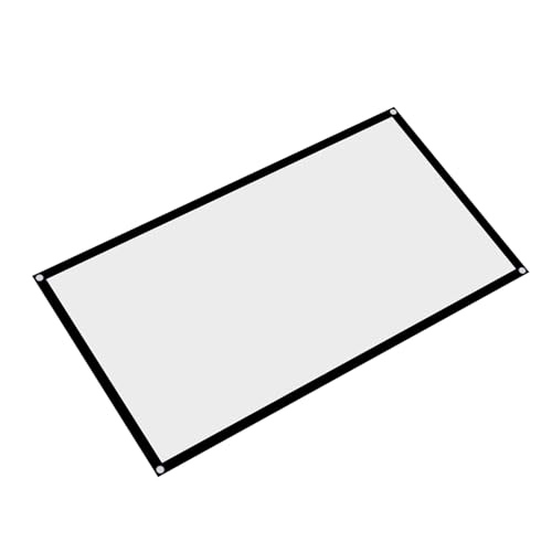 Tragbarer Projektorbildschirm, Weißer Bildschirm für Projektor -White Sheet für Projektor -Projektorbildschirm Tragbarer Nicht Faltbarer Projektionsbildschirm Heimkino, Konferenz, (72 Zoll) von HURRISE