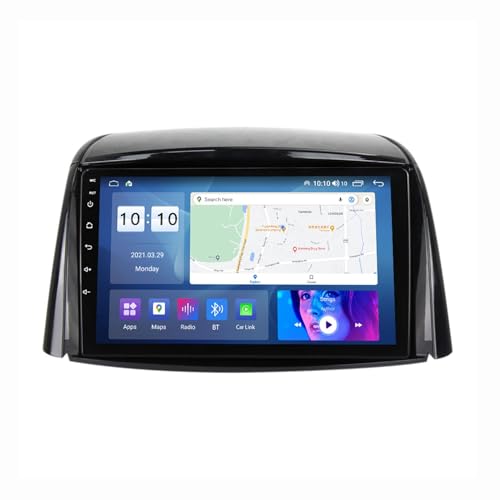 Android 12 Autoradio Mit Navi 2 Din 9 Zoll Touchscreen Autoradio Für Renault Koleos 2008-2016 Mit Carplay Android Auto,mit RDS Bluetooth FM AM Lenkradsteuerung Rückfahrkamera ( Color : M1 1+16G ) von HURUMA