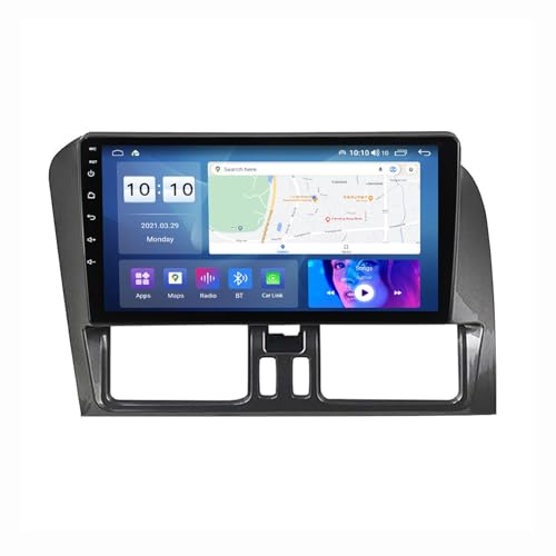 Android 12 Autoradio Mit Navi 2 Din 9 Zoll Touchscreen Autoradio Für Volvo XC60 2008-2017 Mit Carplay Android Auto,mit RDS Bluetooth FM AM Lenkradsteuerung Rückfahrkamera ( Color : 2008-2013 , Size : von HURUMA