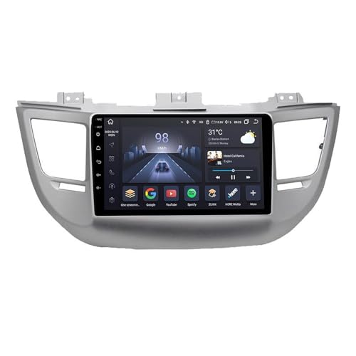 Android 14 Stereo Multime Radio 2 Din 9 Zoll Touch Display Für Hyundai Tucson IX35 3 2015 2016 2017 2018 Mit Carplay Android Auto GPS Navigation Bluetooth Lenkradsteuerung AHD Rückfahrkamera(Y100 2+32 Android 14 Stereo Multime Radio 2 Din 9 Zoll Touch Display Für Hyundai Tucson IX35 3 2015 2016 2017 2018 Mit Carplay Android Auto GPS Navigation Bluetooth Lenkradsteuerung AHD Rückfahrkamera(Y100 2+32 von HURUMA