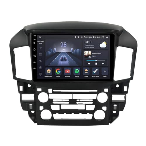 Android 14 Stereo Multime Radio 2 Din 9 Zoll Touch Display Für Lexus RX300/Toyota Harrier 1998 1997-2003 Mit Carplay Android Auto GPS Navigation Bluetooth Lenkradsteuerung AHD Rückfahrkamera(Y100 2+32 Android 14 Stereo Multime Radio 2 Din 9 Zoll Touch Display Für Lexus RX300/Toyota Harrier 1998 1997-2003 Mit Carplay Android Auto GPS Navigation Bluetooth Lenkradsteuerung AHD Rückfahrkamera(Y100 2+32 von HURUMA