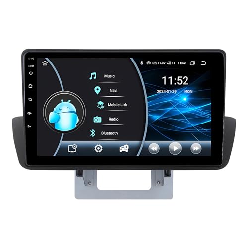 Android 14 Stereo Multime Radio 2 Din 9 Zoll Touch Display Für Mazda BT-50 2012-2018 Mit Carplay Android Auto GPS Navigation Bluetooth Lenkradsteuerung AHD Rückfahrkamera(Y2 2+32G) von HURUMA