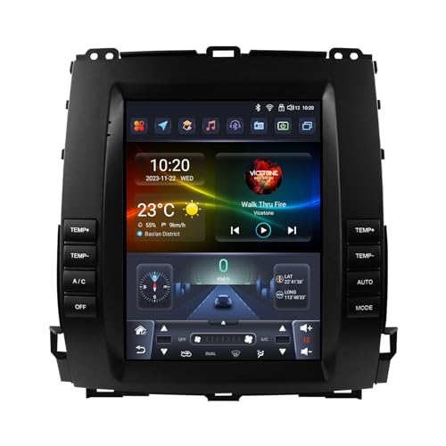 Android 14 Stereo Multime Radio 2 Din 9.7 Zoll Touch Display Für Toyota Land Cruiser Prado 120 2002-2009 Mit Carplay Android Auto GPS Navigation Bluetooth Lenkradsteuerung AHD Rückfahrkamera(Y100 2+32 Android 14 Stereo Multime Radio 2 Din 9.7 Zoll Touch Display Für Toyota Land Cruiser Prado 120 2002-2009 Mit Carplay Android Auto GPS Navigation Bluetooth Lenkradsteuerung AHD Rückfahrkamera(Y100 2+32 von HURUMA