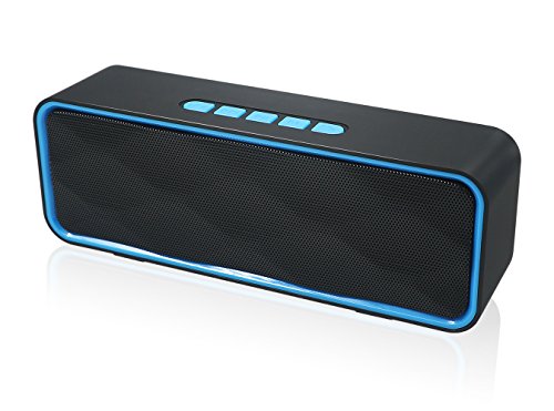 Husan Kabelloser Bluetooth-Lautsprecher mit AUX/USB/TF-Kartenschlitz, tragbarer Outdoor autsprecher mit HD-Audio, verstärkter Bass, Freisprechfunktion, FM-Radio-Lautsprecher für Reisen, Party Husan Kabelloser Bluetooth-Lautsprecher mit AUX/USB/TF-Kartenschlitz, tragbarer Outdoor autsprecher mit HD-Audio, verstärkter Bass, Freisprechfunktion, FM-Radio-Lautsprecher für Reisen, Party von HUSAN