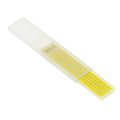HUSHUI Carpenter Bleistift Nachfüllten, 24 Pcs Graphit 2,8 Mm HB -Ersatz, & 4 Speicherboxen, für Holzbearbeitung, Konstruktion, Schreiben, Skizzieren (Gelb) von HUSHUI